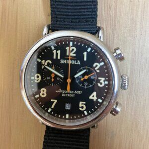 41mm Black Shinola Runwell Chronograph